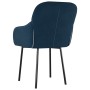 Dining chairs 2 units blue velvet by vidaXL, dining chairs - Ref: Foro24-344844, Price: 126,86 €, Discount: %