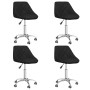 Swivel dining chairs 4 units black synthetic leather by vidaXL, dining chairs - Ref: Foro24-3088666, Price: 252,81 €, Discoun...