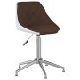 Swivel dining chair 4 pcs brown white synthetic leather by vidaXL, dining chairs - Ref: Foro24-3088887, Price: 197,93 €, Disc...