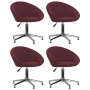 Swivel dining chairs 4 units purple fabric by vidaXL, dining chairs - Ref: Foro24-3089508, Price: 261,99 €, Discount: %