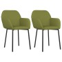 Dining chairs 2 units light green velvet by vidaXL, dining chairs - Ref: Foro24-344704, Price: 121,59 €, Discount: %