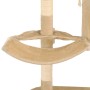 Wall-mounted cat scratching post with sisal post 194 cm beige by vidaXL, Cat furniture - Ref: Foro24-170588, Price: 116,75 €,...