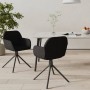 Sillas de comedor giratorias 2 uds terciopelo negro de vidaXL, Sillas de comedor - Ref: Foro24-344746, Precio: 153,11 €, Desc...