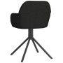 Sillas de comedor giratorias 2 uds terciopelo negro de vidaXL, Sillas de comedor - Ref: Foro24-344746, Precio: 153,11 €, Desc...