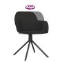 Sillas de comedor giratorias 2 uds terciopelo negro de vidaXL, Sillas de comedor - Ref: Foro24-344746, Precio: 153,11 €, Desc...