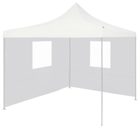 Professionelles faltbares Zelt mit 2 Wänden aus weißem Stahl 2x2 m von vidaXL, Zelte und Pavillons - Ref: Foro24-48887, Preis...