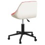 Swivel dining chair 4 pcs red white synthetic leather by vidaXL, dining chairs - Ref: Foro24-3088979, Price: 188,65 €, Discou...