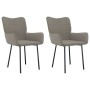 Dining chairs, 2 units, light gray velvet by vidaXL, dining chairs - Ref: Foro24-344820, Price: 121,51 €, Discount: %