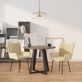 Dining chairs 2 units cream velvet by vidaXL, dining chairs - Ref: Foro24-344807, Price: 116,44 €, Discount: %