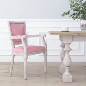 Silla de comedor terciopelo rosa de vidaXL, Sillas de comedor - Ref: Foro24-344499, Precio: 123,99 €, Descuento: %