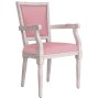 Silla de comedor terciopelo rosa de vidaXL, Sillas de comedor - Ref: Foro24-344499, Precio: 123,40 €, Descuento: %