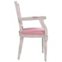 Silla de comedor terciopelo rosa de vidaXL, Sillas de comedor - Ref: Foro24-344499, Precio: 123,40 €, Descuento: %