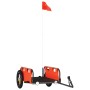 Iron bicycle trailer and orange Oxford cloth by vidaXL, Bicycle trailers - Ref: Foro24-94159, Price: 77,71 €, Discount: %