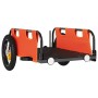 Iron bicycle trailer and orange Oxford cloth by vidaXL, Bicycle trailers - Ref: Foro24-94159, Price: 77,71 €, Discount: %