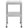 Horno ahumador de barbacoa con mesa acero galvanizado de vidaXL, Barbacoas - Ref: Foro24-3187617, Precio: 240,44 €, Descuento: %