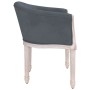 Silla de comedor terciopelo gris oscuro de vidaXL, Sillas de comedor - Ref: Foro24-344505, Precio: 123,50 €, Descuento: %