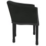 Silla de comedor terciopelo negro de vidaXL, Sillas de comedor - Ref: Foro24-344507, Precio: 132,99 €, Descuento: %