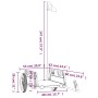 Fahrradanhänger aus Eisen und orangefarbenem Oxford-Stoff von vidaXL, Fahrradanhänger - Ref: Foro24-94159, Preis: 77,71 €, Ra...