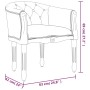 Light gray velvet dining chair by vidaXL, dining chairs - Ref: Foro24-344504, Price: 141,61 €, Discount: %