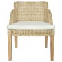 Dining chairs with cushions 2 units natural rattan by vidaXL, dining chairs - Ref: Foro24-325487, Price: 236,59 €, Discount: %