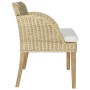 Dining chairs with cushions 2 units natural rattan by vidaXL, dining chairs - Ref: Foro24-325487, Price: 236,59 €, Discount: %