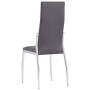 Sillas de comedor 4 unidades cuero sintético gris de vidaXL, Sillas de comedor - Ref: Foro24-281657, Precio: 207,62 €, Descue...