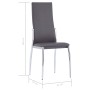 Sillas de comedor 4 unidades cuero sintético gris de vidaXL, Sillas de comedor - Ref: Foro24-281657, Precio: 207,62 €, Descue...