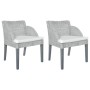 Dining chairs with cushions 2 units gray natural rattan by vidaXL, dining chairs - Ref: Foro24-325488, Price: 164,79 €, Disco...