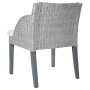 Dining chairs with cushions 2 units gray natural rattan by vidaXL, dining chairs - Ref: Foro24-325488, Price: 164,79 €, Disco...