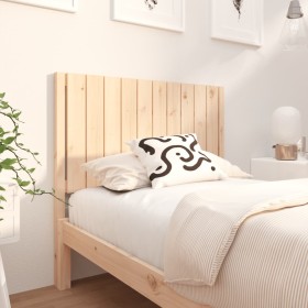 Solid pine wood bed headboard 105.5x4x100 cm by vidaXL, Headboards and footboards - Ref: Foro24-833209, Price: 56,35 €, Disco...