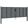 Anthracite gray steel garden gate 300x125 cm by vidaXL, garden gates - Ref: Foro24-154565, Price: 392,32 €, Discount: %