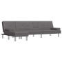 L-förmiges Schlafsofa aus grauem Kunstleder, 255 x 140 x 70 cm von vidaXL, Sofas - Ref: Foro24-3157267, Preis: 397,80 €, Raba...