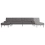 L-förmiges Schlafsofa aus grauem Kunstleder, 255 x 140 x 70 cm von vidaXL, Sofas - Ref: Foro24-3157267, Preis: 397,80 €, Raba...