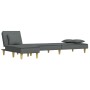 L-förmiges Schlafsofa aus dunkelgrauem Stoff, 255 x 140 x 70 cm von vidaXL, Sofas - Ref: Foro24-3157248, Preis: 359,93 €, Rab...