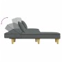 L-förmiges Schlafsofa aus dunkelgrauem Stoff, 255 x 140 x 70 cm von vidaXL, Sofas - Ref: Foro24-3157248, Preis: 359,93 €, Rab...