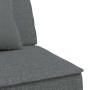 L-shaped sofa bed dark gray fabric 255x140x70 cm by vidaXL, Sofas - Ref: Foro24-3157248, Price: 359,93 €, Discount: %