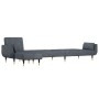 L-förmiges Schlafsofa aus dunkelgrauem Samt, 275 x 140 x 70 cm von vidaXL, Sofas - Ref: Foro24-3157207, Preis: 493,56 €, Raba...