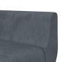 L-förmiges Schlafsofa aus dunkelgrauem Samt, 275 x 140 x 70 cm von vidaXL, Sofas - Ref: Foro24-3157207, Preis: 493,56 €, Raba...