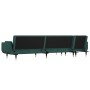 Sofá cama en forma de L terciopelo verde oscuro 275x140x70 cm de vidaXL, Sofás - Ref: Foro24-3157208, Precio: 446,55 €, Descu...