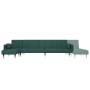 L-shaped sofa bed dark green velvet 275x140x70 cm by vidaXL, Sofas - Ref: Foro24-3157208, Price: 445,99 €, Discount: %