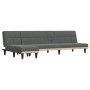 L-förmiges Schlafsofa aus dunkelgrauem Stoff, 255 x 140 x 70 cm von vidaXL, Sofas - Ref: Foro24-3157227, Preis: 397,75 €, Rab...