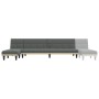 L-shaped sofa bed dark gray fabric 255x140x70 cm by vidaXL, Sofas - Ref: Foro24-3157227, Price: 399,99 €, Discount: %