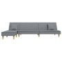 L-förmiges Schlafsofa aus hellgrauem Stoff, 255 x 140 x 70 cm von vidaXL, Sofas - Ref: Foro24-3157247, Preis: 367,30 €, Rabat...