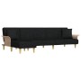 L-shaped black fabric sofa bed 279x140x70 cm by vidaXL, Sofas - Ref: Foro24-3157213, Price: 403,99 €, Discount: %