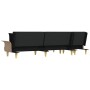 L-shaped black fabric sofa bed 279x140x70 cm by vidaXL, Sofas - Ref: Foro24-3157213, Price: 403,99 €, Discount: %