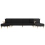 L-shaped black fabric sofa bed 279x140x70 cm by vidaXL, Sofas - Ref: Foro24-3157213, Price: 403,99 €, Discount: %