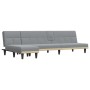 L-förmiges Schlafsofa hellgrauer Stoff 255x140x70 cm von vidaXL, Sofas - Ref: Foro24-3157226, Preis: 372,41 €, Rabatt: %