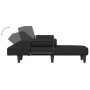 L-förmiges Schlafsofa aus schwarzem Stoff, 260 x 140 x 70 cm von vidaXL, Sofas - Ref: Foro24-3157271, Preis: 370,67 €, Rabatt: %