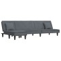 L-förmiges Schlafsofa aus dunkelgrauem Samt, 255 x 140 x 70 cm von vidaXL, Sofas - Ref: Foro24-3157252, Preis: 367,15 €, Raba...