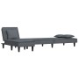 L-förmiges Schlafsofa aus dunkelgrauem Samt, 255 x 140 x 70 cm von vidaXL, Sofas - Ref: Foro24-3157252, Preis: 367,15 €, Raba...